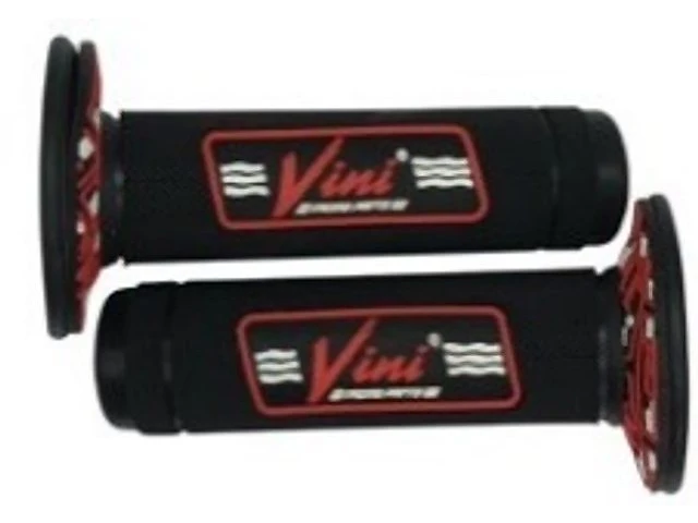 PUÑOS DE GOMA CON TUBO ACELERADOR – NEGRO / ROJO